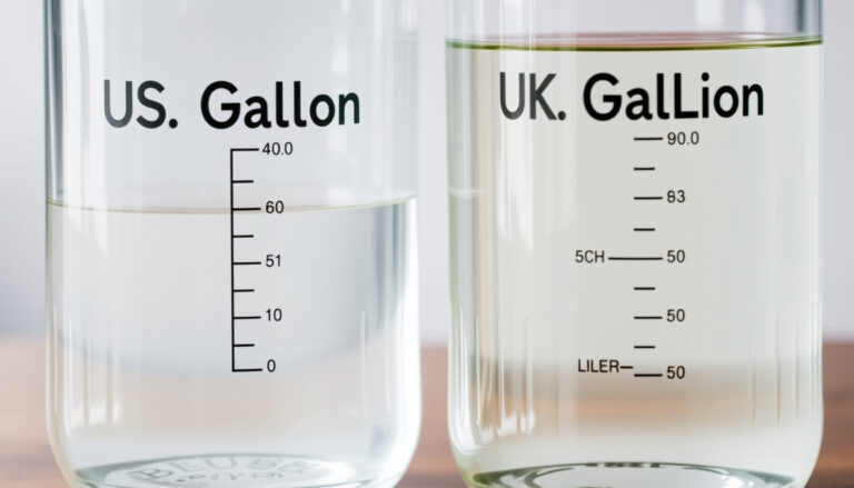 Wie viele Liter sind in einer Gallone? Umrechnung US vs UK Gallone
